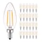 Luxrite B11 LED Light Bulbs 4W (40W Equivalent) 400LM 2700K Warm White Dimmable E12 Candelabra Base 24-Pack LR21572-24PK - alternate 1